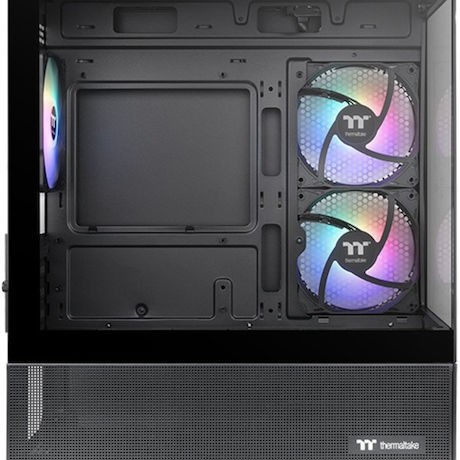 Thermaltake View 170 TG Gaming Micro Tower Κουτί Υπολογιστή με Πλαϊνό Παράθυρο και RGB Φωτισμό Μαύρο