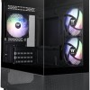 Thermaltake View 170 TG Gaming Micro Tower Κουτί Υπολογιστή με Πλαϊνό Παράθυρο και RGB Φωτισμό Μαύρο