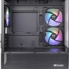 Thermaltake View 170 TG Gaming Micro Tower Κουτί Υπολογιστή με Πλαϊνό Παράθυρο και RGB Φωτισμό Μαύρο