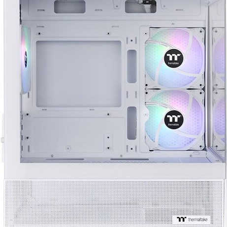 Thermaltake View 170 TG Gaming Micro Tower Κουτί Υπολογιστή με Πλαϊνό Παράθυρο και RGB Φωτισμό Λευκό