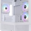 Thermaltake View 170 TG Gaming Micro Tower Κουτί Υπολογιστή με Πλαϊνό Παράθυρο και RGB Φωτισμό Λευκό