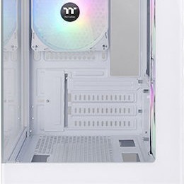 Thermaltake View 170 TG Gaming Micro Tower Κουτί Υπολογιστή με Πλαϊνό Παράθυρο και RGB Φωτισμό Λευκό