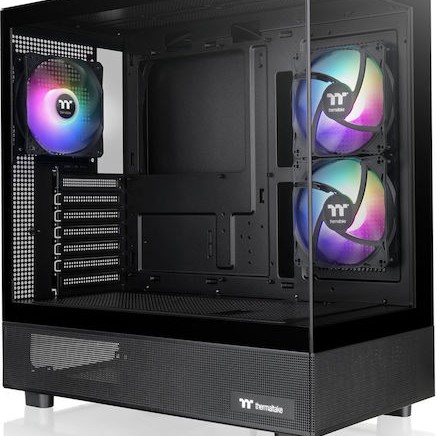 Thermaltake View 270 Plus TG ARGB Midi Tower Κουτί Υπολογιστή με Πλαϊνό Παράθυρο Black