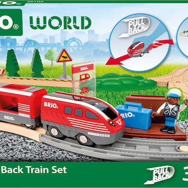 Brio Toys Σετ με Τρενάκι για 3+ Ετών Pull Back