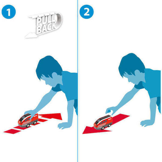 Brio Toys Σετ με Τρενάκι για 3+ Ετών Pull Back