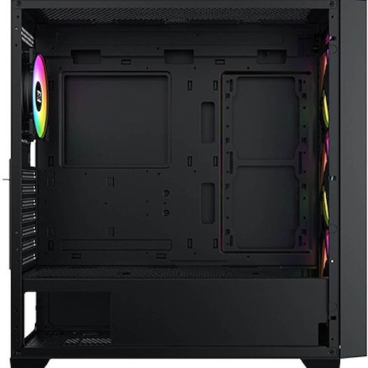 Xigmatek Anubis Pro 4FX Gaming Full Tower Κουτί Υπολογιστή με Πλαϊνό Παράθυρο και RGB Φωτισμό Μαύρο