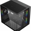 Xigmatek Aqua M Lite Gaming Mini Tower Κουτί Υπολογιστή με Πλαϊνό Παράθυρο και ARGB Φωτισμό Μαύρο