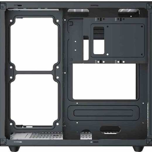 Xigmatek Aqua M Lite Gaming Mini Tower Κουτί Υπολογιστή με Πλαϊνό Παράθυρο και ARGB Φωτισμό Μαύρο