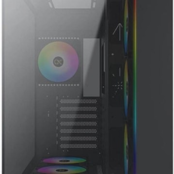 Xigmatek AQUA Ultra Gaming Full Tower Κουτί Υπολογιστή με Πλαϊνό Παράθυρο και RGB Φωτισμό Μαύρο