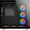 Xigmatek AQUA Ultra Gaming Full Tower Κουτί Υπολογιστή με Πλαϊνό Παράθυρο και RGB Φωτισμό Μαύρο