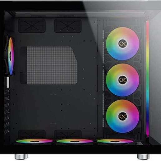 Xigmatek AQUA Ultra Gaming Full Tower Κουτί Υπολογιστή με Πλαϊνό Παράθυρο και RGB Φωτισμό Μαύρο