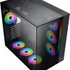 Xigmatek AQUA Ultra Gaming Full Tower Κουτί Υπολογιστή με Πλαϊνό Παράθυρο και RGB Φωτισμό Μαύρο