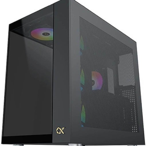 Xigmatek AQUA Ultra Gaming Full Tower Κουτί Υπολογιστή με Πλαϊνό Παράθυρο και RGB Φωτισμό Μαύρο