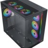 Xigmatek AQUA Ultra Air Gaming Full Tower Κουτί Υπολογιστή με Πλαϊνό Παράθυρο και RGB Φωτισμό Μαύρο