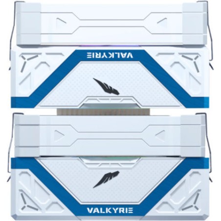 Valkyrie Vind 125 DL Ψύκτρα Επεξεργαστή Διπλού Ανεμιστήρα για Socket AM4/AM5/1200/1700 με ARGB Φωτισμό Λευκή