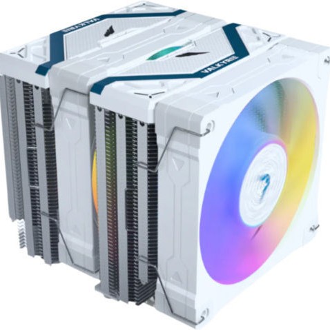 Valkyrie Vind 125 DL Ψύκτρα Επεξεργαστή Διπλού Ανεμιστήρα για Socket AM4/AM5/1200/1700 με ARGB Φωτισμό Λευκή