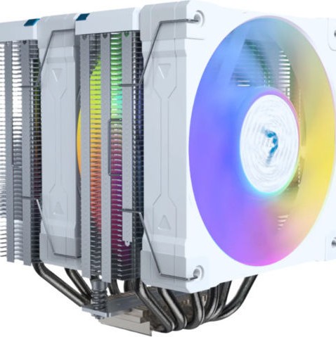 Valkyrie Vind 125 DL Ψύκτρα Επεξεργαστή Διπλού Ανεμιστήρα για Socket AM4/AM5/1200/1700 με ARGB Φωτισμό Λευκή