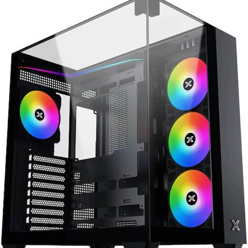 Xigmatek Aqua V Gaming Midi Tower Κουτί Υπολογιστή με Πλαϊνό Παράθυρο Λευκό