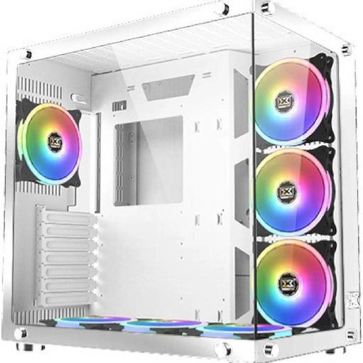 Xigmatek Aquarius Plus Gaming Midi Tower Κουτί Υπολογιστή με Πλαϊνό Παράθυρο Arctic