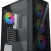 Xigmatek Blade Midi Tower Κουτί Υπολογιστή με Πλαϊνό Παράθυρο και RGB Φωτισμό Μαύρο