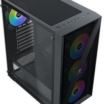 Xigmatek Blade Midi Tower Κουτί Υπολογιστή με Πλαϊνό Παράθυρο και RGB Φωτισμό Μαύρο