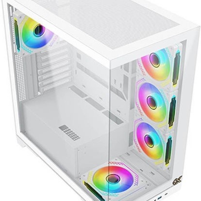 Xigmatek Endorphin Ultra Gaming Full Tower Κουτί Υπολογιστή με Πλαϊνό Παράθυρο και RGB Φωτισμό Arctic