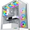 Xigmatek Endorphin Ultra Gaming Full Tower Κουτί Υπολογιστή με Πλαϊνό Παράθυρο και RGB Φωτισμό Arctic