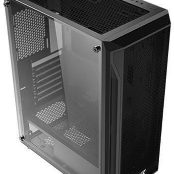 Xigmatek Gaming X Midi Tower Κουτί Υπολογιστή με Πλαϊνό Παράθυρο και RGB Φωτισμό Μαύρο