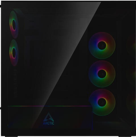 Arctic Xtender Midi Tower Κουτί Υπολογιστή με Πλαϊνό Παράθυρο Μαύρο
