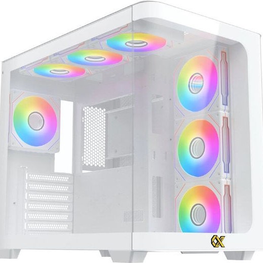 Xigmatek Pano Arctic Gaming Midi Tower Κουτί Υπολογιστή με Πλαϊνό Παράθυρο και ARGB Φωτισμό Λευκό