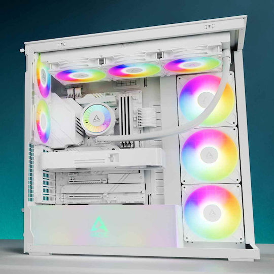 Arctic Xtender Midi Tower Κουτί Υπολογιστή με Πλαϊνό Παράθυρο Λευκό