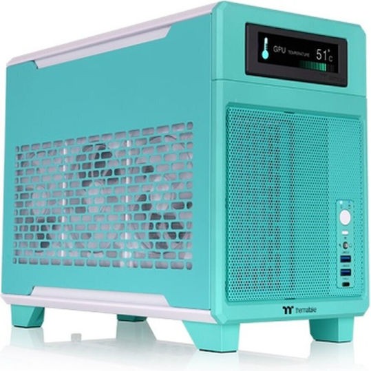 Thermaltake TR100 Mini Tower Κουτί Υπολογιστή Mint Strawberry