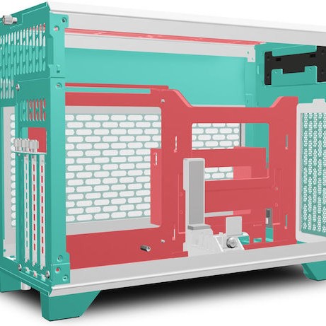 Thermaltake TR100 Mini Tower Κουτί Υπολογιστή Mint Strawberry