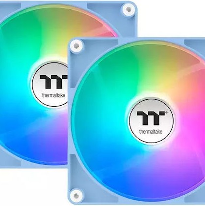 Thermaltake CT120 Case Fan με ARGB Φωτισμό και Σύνδεση 4-Pin PWM 2τμχ Μπλε