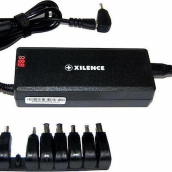Xilence Universal Φορτιστής Laptop 75W με Αποσπώμενο Καλώδιο Τροφοδοσίας και με σετ βυσμάτων