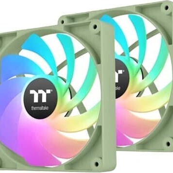 Thermaltake CT140 Reverse Case Fan με ARGB Φωτισμό και Σύνδεση 4-Pin PWM 2τμχ Matcha Green