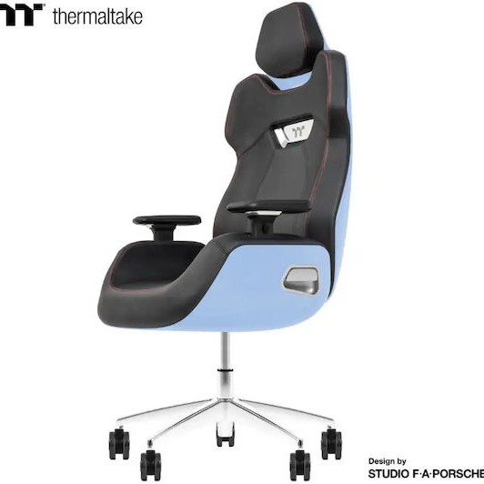 Thermaltake Argent E700 Καρέκλα Gaming Δερματίνης με Ρυθμιζόμενα Μπράτσα Μπλε