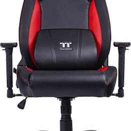 Thermaltake V Comfort Καρέκλα Gaming Δερματίνης με Ρυθμιζόμενα Μπράτσα Μαύρη