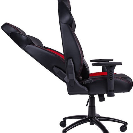 Thermaltake V Comfort Καρέκλα Gaming Δερματίνης με Ρυθμιζόμενα Μπράτσα Μαύρη