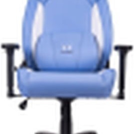 Thermaltake V Comfort Καρέκλα Gaming Δερματίνης με Ρυθμιζόμενα Μπράτσα Μπλε / Λευκό