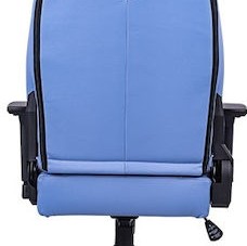 Thermaltake V Comfort Καρέκλα Gaming Δερματίνης με Ρυθμιζόμενα Μπράτσα Μπλε / Λευκό