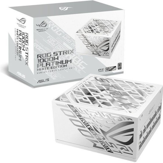 Asus ROG Strix Platinum 1000W Λευκό Τροφοδοτικό Υπολογιστή Full Modular 80 Plus Platinum