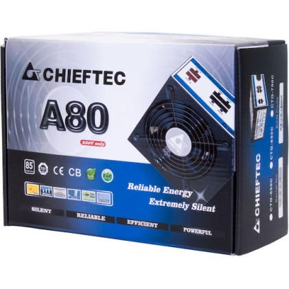 Chieftec CTG-550C 550W Μαύρο Τροφοδοτικό Υπολογιστή Semi Modular 80 Plus Standard
