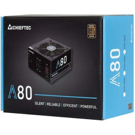 Chieftec CTG-550C 550W Μαύρο Τροφοδοτικό Υπολογιστή Semi Modular 80 Plus Standard