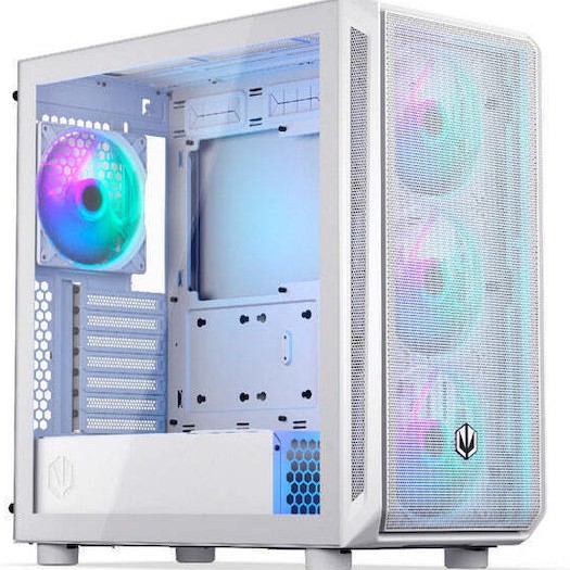 Endorfy Arx 700 ARGB Gaming Midi Tower Κουτί Υπολογιστή με Πλαϊνό Παράθυρο Λευκό
