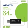 Adata Uc320 64GB USB 3.2 Stick Μαύρο