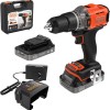 Black & Decker Κρουστικό Δραπανοκατσάβιδο Μπαταρίας 18V 1x2Ah