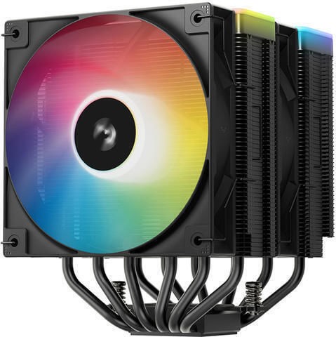 Deepcool AG620 BK ARGB V2 Ψύκτρα Επεξεργαστή Διπλού Ανεμιστήρα για Socket AM4/AM5/1200/115x/1700
