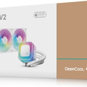 Deepcool LE360 WH (v2) Υδρόψυξη Επεξεργαστή Τριπλού Ανεμιστήρα 120mm για Socket 1700/1200/115x με Λευκό Φωτισμό Λευκή