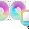 Deepcool LE240 (v2) Υδρόψυξη Επεξεργαστή Διπλού Ανεμιστήρα 120mm για Socket AM4/AM5/1700/1200 με ARGB Φωτισμό Λευκή